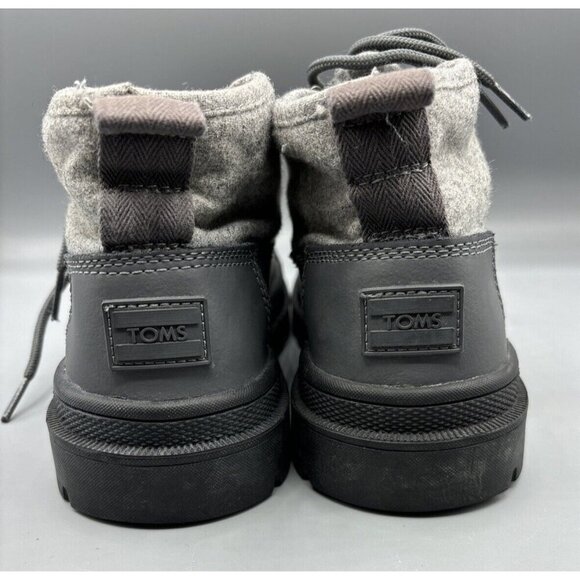 TOMS Cordova Castlerock Women’s Ankle Boots Sz 7.5 Wool Leather Waterproof - Picture 3 of 8